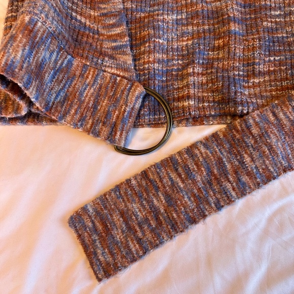 Nine West Multicolor Knit Cardigan- adjustable loose belt - Picture 10 of 16